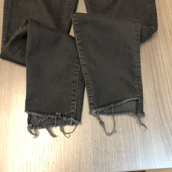 🚫SOLD🚫MOTHER Stunner Zip Ankle Step Fray Not Guilty Black Size 25 - Picture 9 of 14